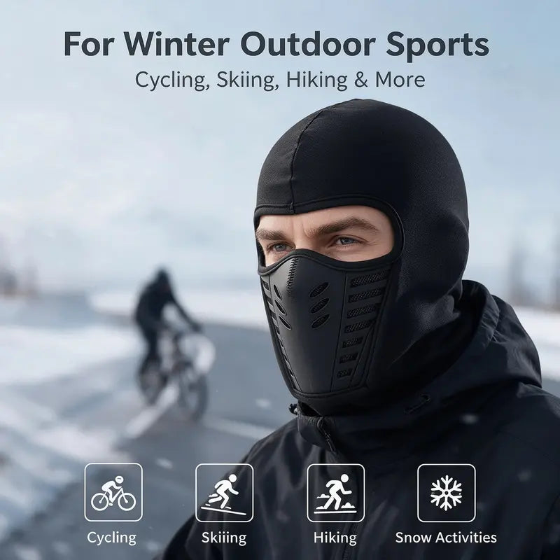 ❄️ 🔥LAST DAY 50% OFF ✨ Unisex Fleece Full Face Balaclava Ski Mask - Windproof, Anti-Haze, Soft Sports & Outdoor Hat