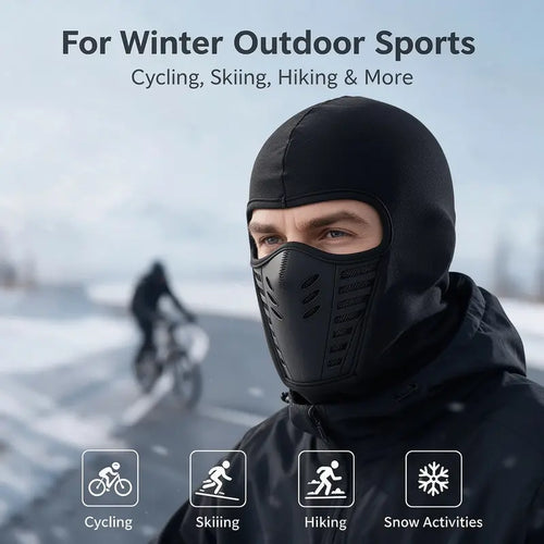 ❄️ 🔥LAST DAY 50% OFF ✨ Unisex Fleece Full Face Balaclava Ski Mask - Windproof, Anti-Haze, Soft Sports & Outdoor Hat