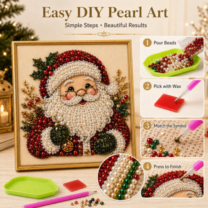 🔥LAST DAY 50% OFF ✨DIY Christmas Pearl Diamond Painting Kit