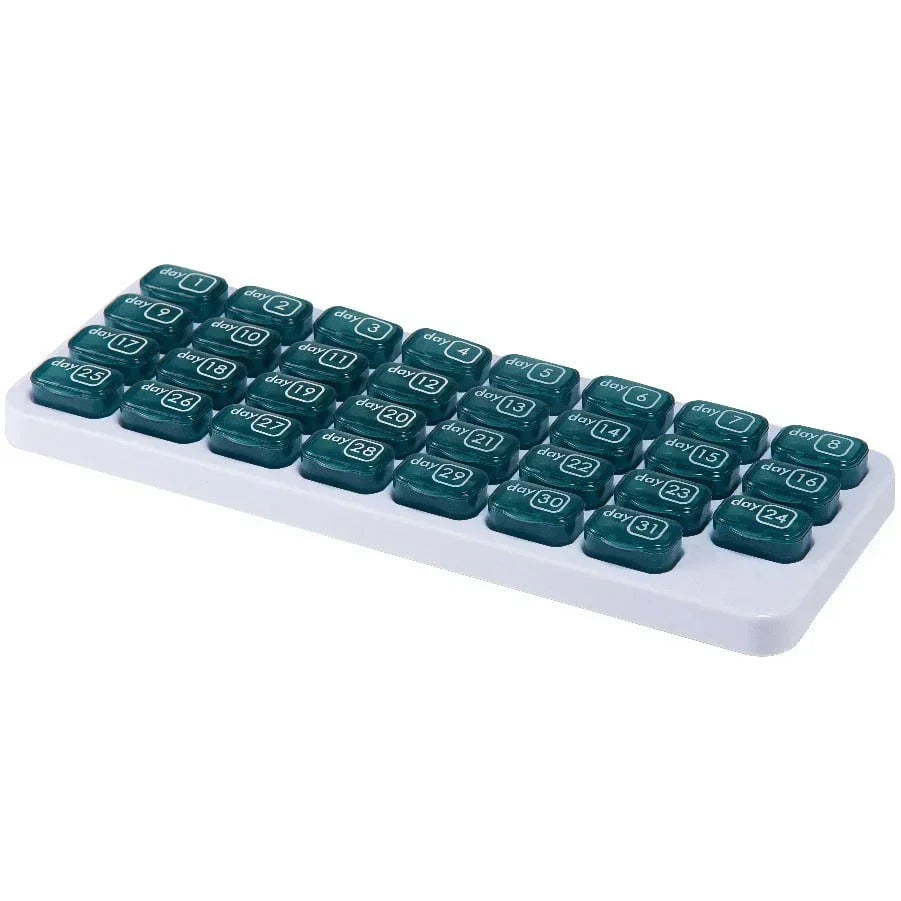 🔥LAST DAY 75% OFF ✨Monthly Pill Organizer with Lid Travel Case for Vitamins & Medications
