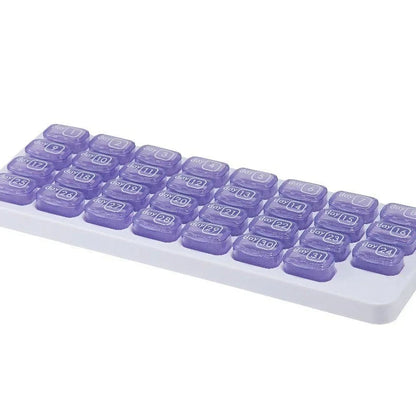 🔥LAST DAY 75% OFF ✨Monthly Pill Organizer with Lid Travel Case for Vitamins & Medications