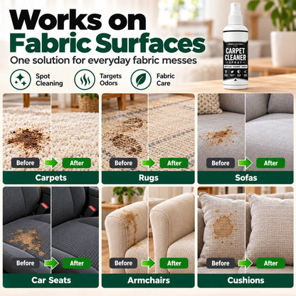 🧼🔥LAST DAY 50% OFF ✨Deep Clean Carpet & Upholstery Spray – Target Stains on Rugs, Sofas & Car Seats