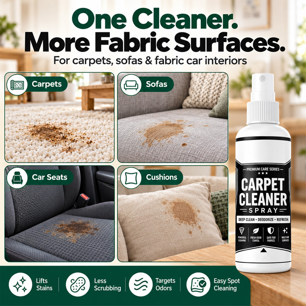 🧼🔥LAST DAY 50% OFF ✨Deep Clean Carpet & Upholstery Spray – Target Stains on Rugs, Sofas & Car Seats