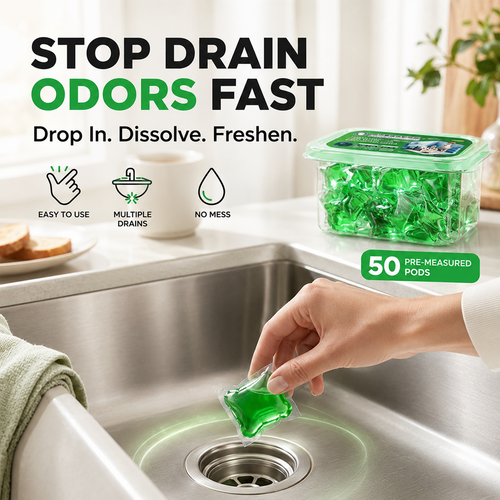 🔥LAST DAY 50% OFF ✨Drain Deodorizer Capsules – Drop In For Fresher Drains