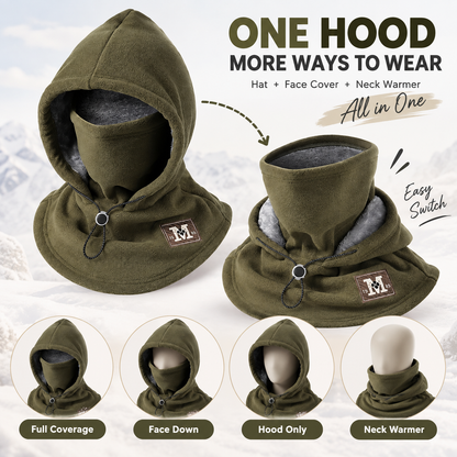 🔥LAST DAY 49% OFF ✨ 3-in-1 Winter Fleece Balaclava Hood 🧣❄️ Warm Face, Ear & Neck Cover