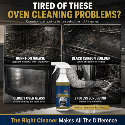 🔥LAST DAY 50% OFF ✨ Oven & Cooktop Cleaner Spray – Cut Through Burnt-On Grease