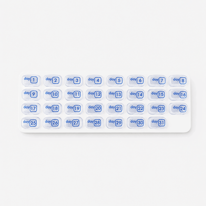 🔥LAST DAY 75% OFF ✨Monthly Pill Organizer with Lid Travel Case for Vitamins & Medications
