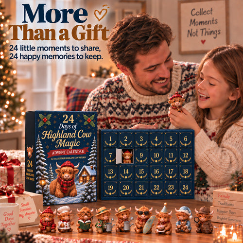 🔥LAST DAY 50% OFF ✨24 Days of Highland Cow Advent Calendar
