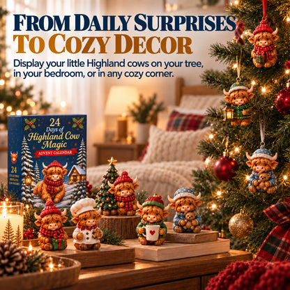 🔥LAST DAY 50% OFF ✨24 Days of Highland Cow Advent Calendar