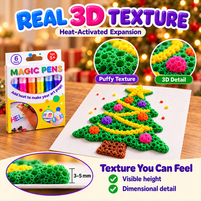 🔥LAST DAY 50% OFF ✨ 3D Magic Pen – Create Puffy 3D Art with Every Stroke!🎄Creative Christmas Gift | DIY Bubble Drawing Fun