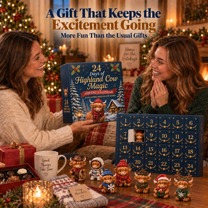 🔥LAST DAY 50% OFF ✨24 Days of Highland Cow Advent Calendar