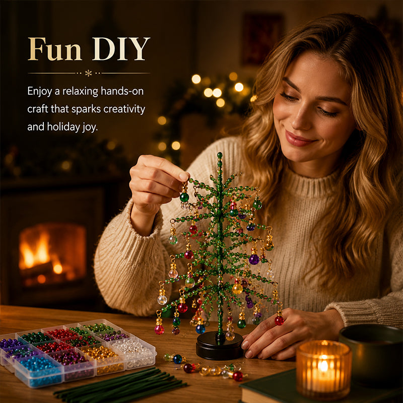 🎄🔥LAST DAY 50% OFF ✨ DIY Beaded Christmas Tree Kit – 5 Unique Styles
