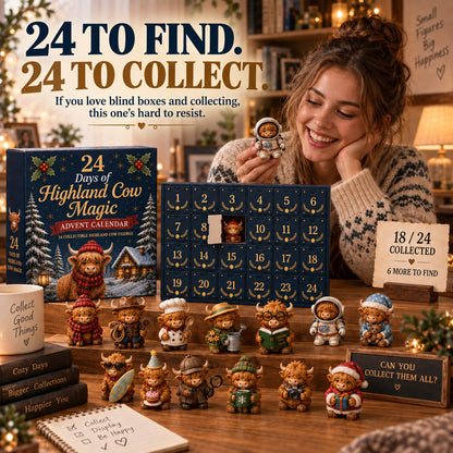🔥LAST DAY 50% OFF ✨24 Days of Highland Cow Advent Calendar