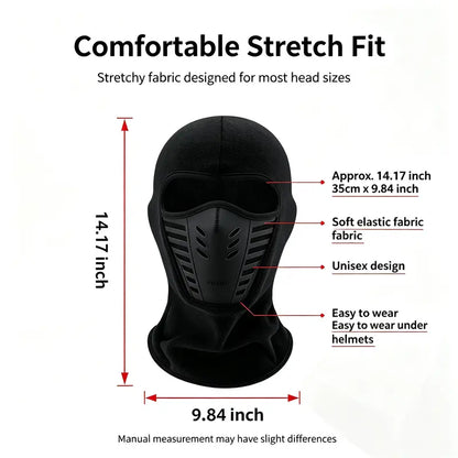 ❄️ 🔥LAST DAY 50% OFF ✨ Unisex Fleece Full Face Balaclava Ski Mask - Windproof, Anti-Haze, Soft Sports & Outdoor Hat