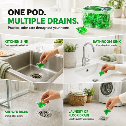 🔥LAST DAY 50% OFF ✨Drain Deodorizer Capsules – Drop In For Fresher Drains