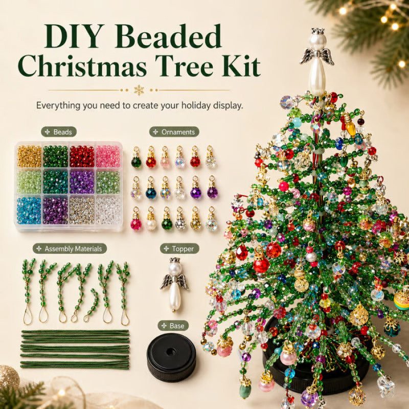 🎄🔥LAST DAY 50% OFF ✨ DIY Beaded Christmas Tree Kit – 5 Unique Styles
