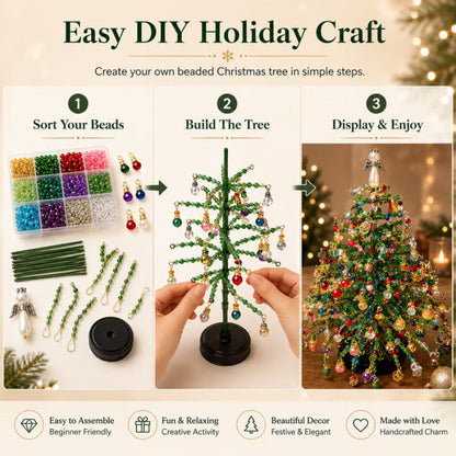 🎄🔥LAST DAY 50% OFF ✨ DIY Beaded Christmas Tree Kit – 5 Unique Styles