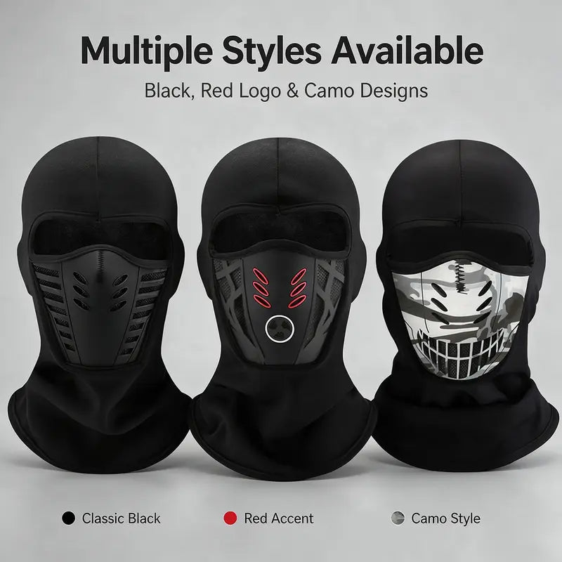 ❄️ 🔥LAST DAY 50% OFF ✨ Unisex Fleece Full Face Balaclava Ski Mask - Windproof, Anti-Haze, Soft Sports & Outdoor Hat