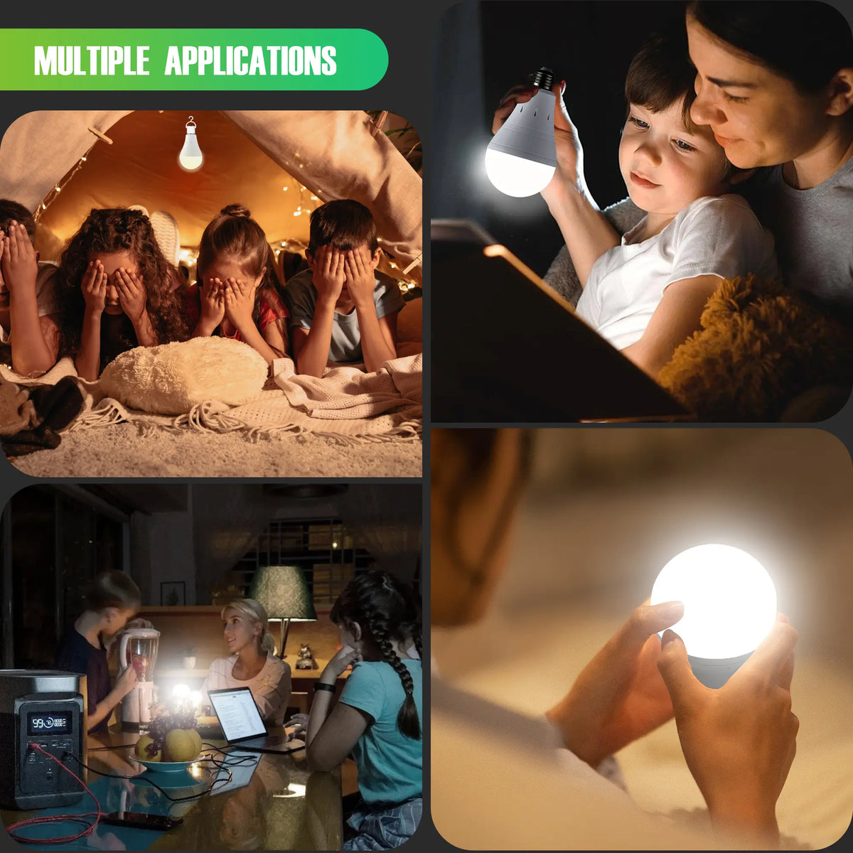 🔥LAST DAY 50% OFF ✨ Rechargeable Emergency Light Bulbs – Stay Lit During Outages