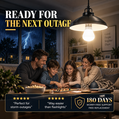 🔥LAST DAY 50% OFF ✨ Rechargeable Emergency Light Bulbs – Stay Lit During Outages