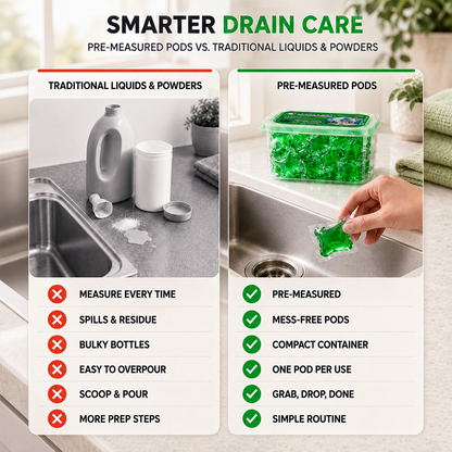 🔥LAST DAY 50% OFF ✨Drain Deodorizer Capsules – Drop In For Fresher Drains
