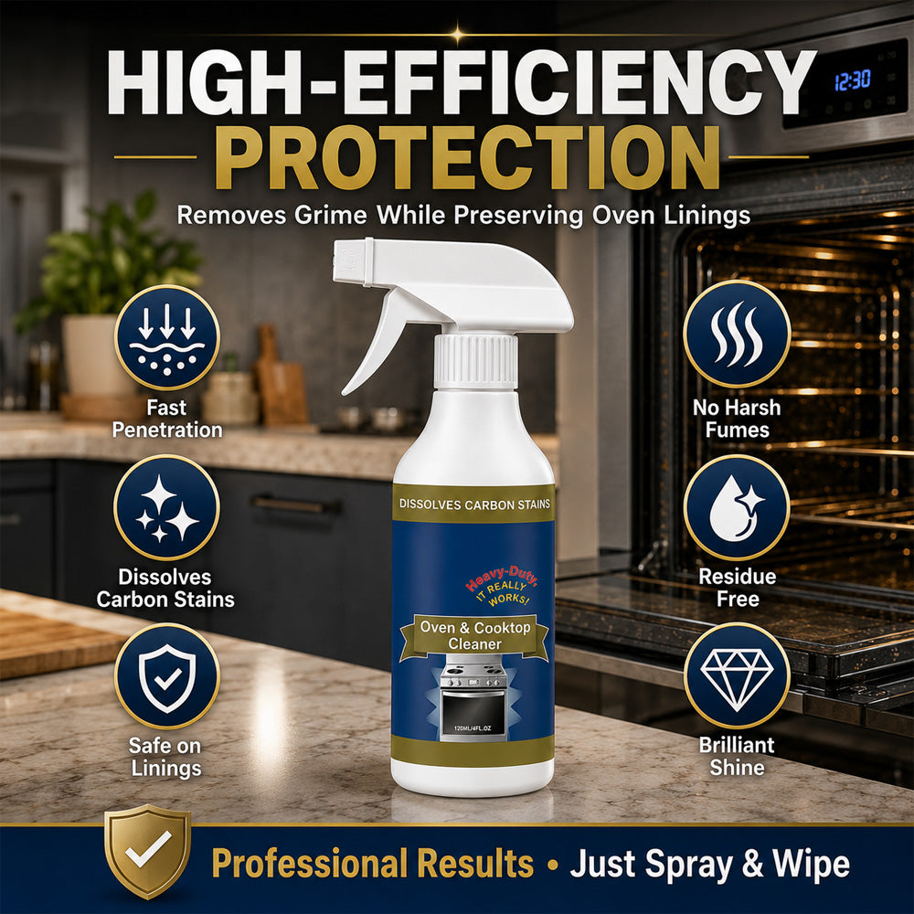🔥LAST DAY 50% OFF ✨ Oven & Cooktop Cleaner Spray – Cut Through Burnt-On Grease