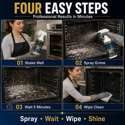 🔥LAST DAY 50% OFF ✨ Oven & Cooktop Cleaner Spray – Cut Through Burnt-On Grease
