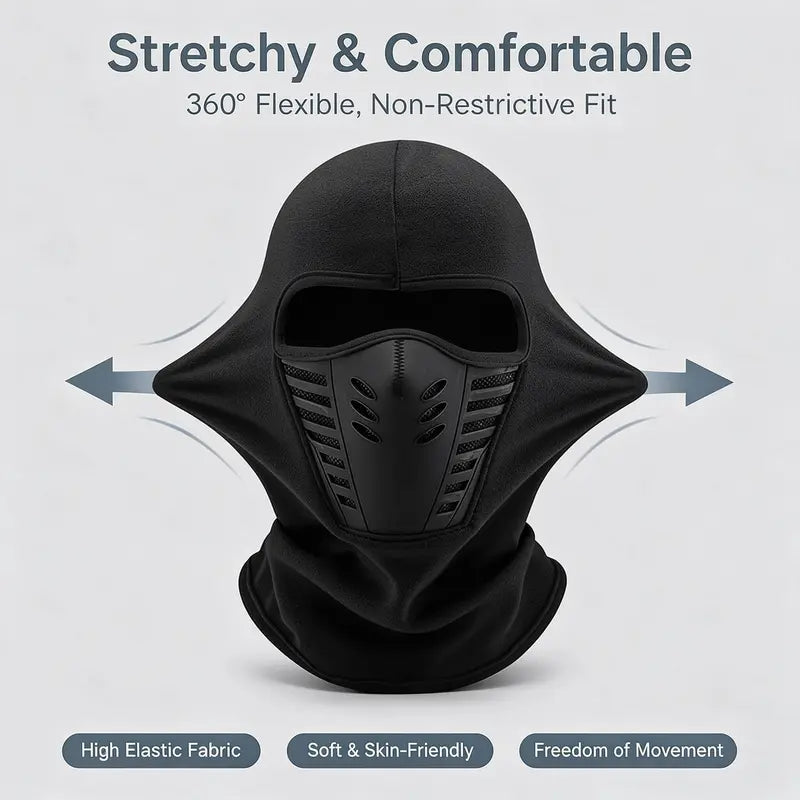 ❄️ 🔥LAST DAY 50% OFF ✨ Unisex Fleece Full Face Balaclava Ski Mask - Windproof, Anti-Haze, Soft Sports & Outdoor Hat