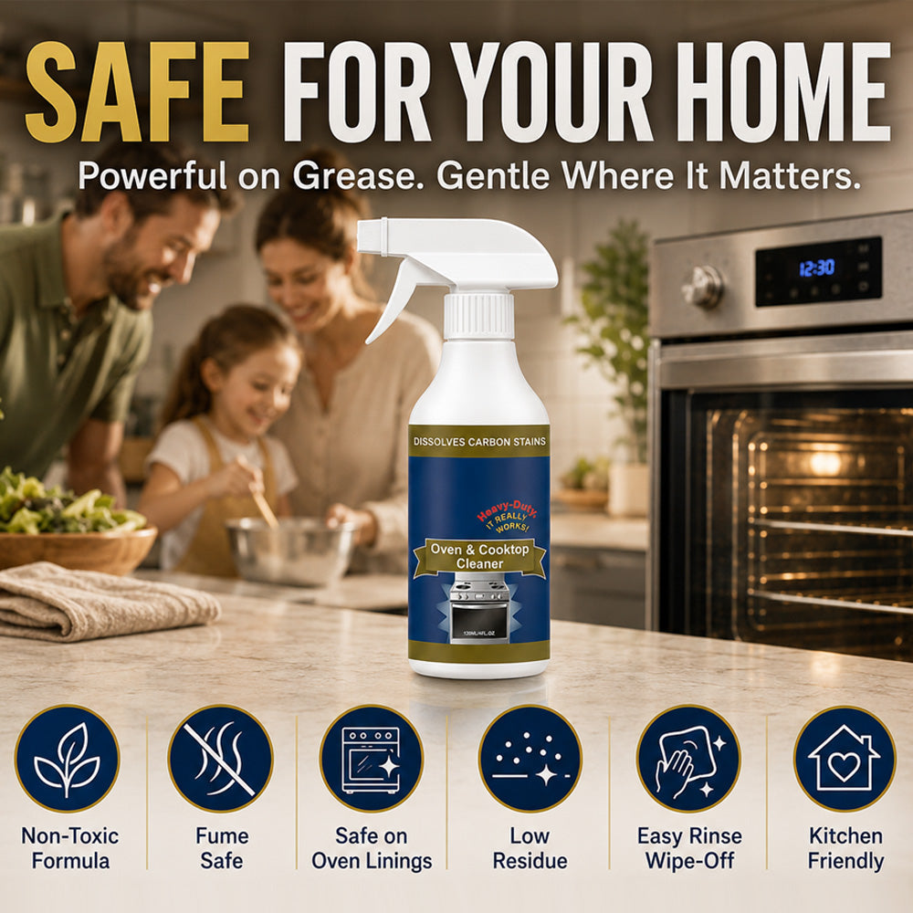 🔥LAST DAY 50% OFF ✨ Oven & Cooktop Cleaner Spray – Cut Through Burnt-On Grease
