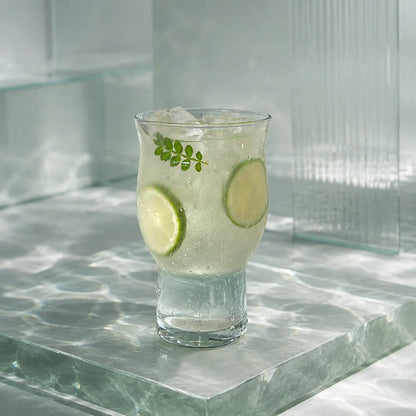 Pourlume Tulip Base Glass Tumbler