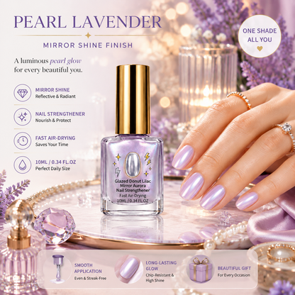 🔥LAST DAY 50% OFF ✨Lilac Glossy Mirror Nail Strengthener