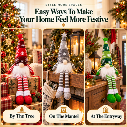 🎄🔥LAST DAY 50% OFF ✨ Light-Up Christmas Gnome Doll – Cute Holiday Home Decoration