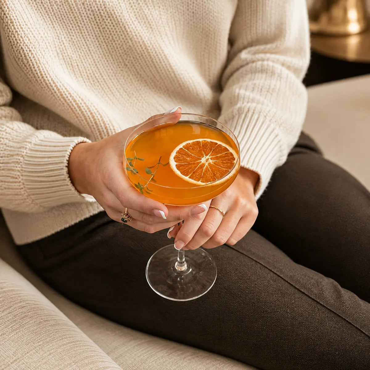 Pourlume 4-Piece Crystal Coupe Glasses