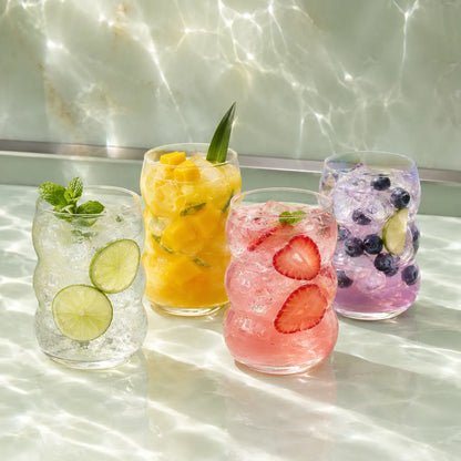 Pourlume Ripple Bubble Plastic Tumblers