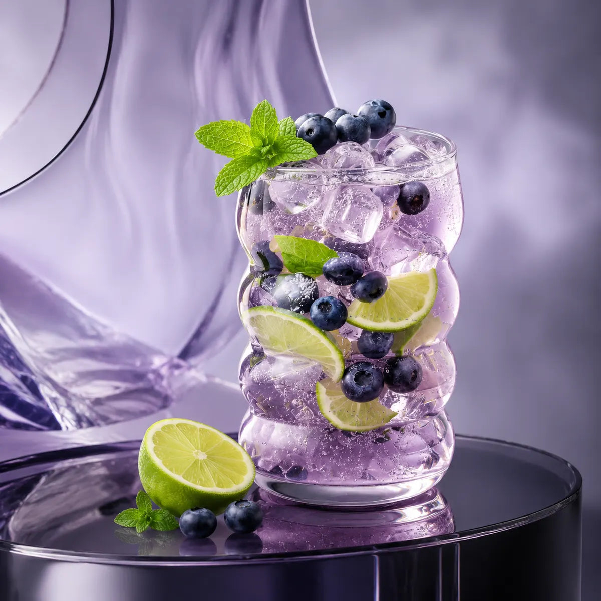 Pourlume Ripple Bubble Plastic Tumblers