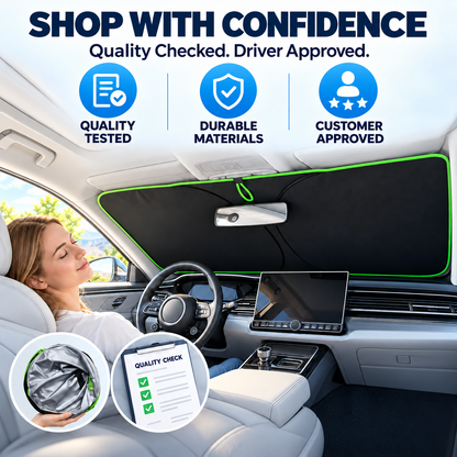 🔥LAST DAY 50% OFF ✨ Portable Heat-Insulating Vehicle Sunshade, Upgraded Thickened Front Window Sun Shade