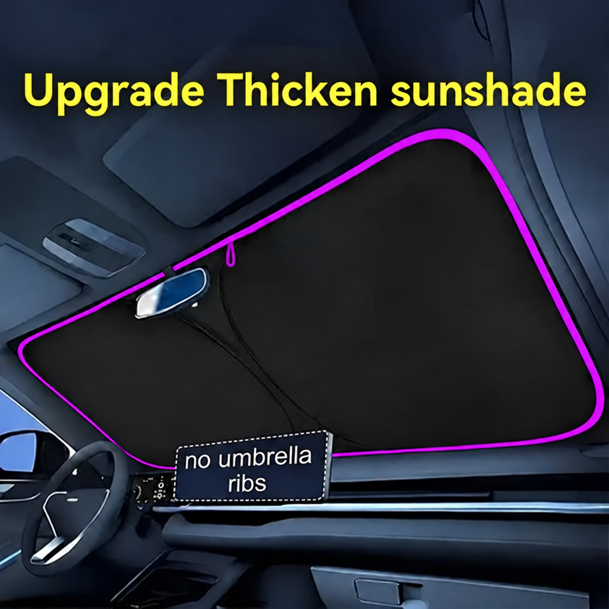 🔥LAST DAY 50% OFF ✨ Portable Heat-Insulating Vehicle Sunshade, Upgraded Thickened Front Window Sun Shade