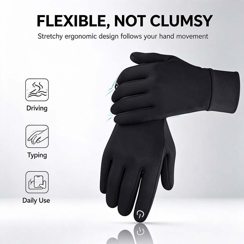 🔥LAST DAY 50% OFF ✨ Winter Gloves Women Men Gloves Liners Thermal Warm Touch Screen