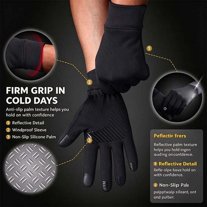 🔥LAST DAY 50% OFF ✨ Winter Gloves Women Men Gloves Liners Thermal Warm Touch Screen