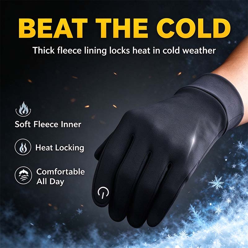 🔥LAST DAY 50% OFF ✨ Winter Gloves Women Men Gloves Liners Thermal Warm Touch Screen