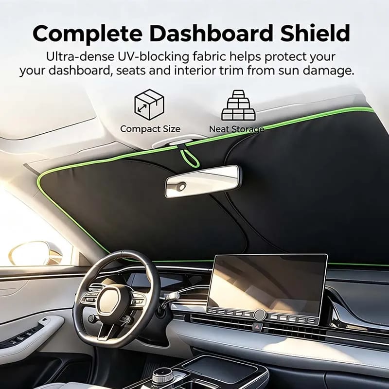 🔥LAST DAY 50% OFF ✨ Portable Heat-Insulating Vehicle Sunshade, Upgraded Thickened Front Window Sun Shade
