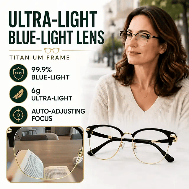 Pourlume® Ultra Light Anti Blue Presbyopic Glasses upsell