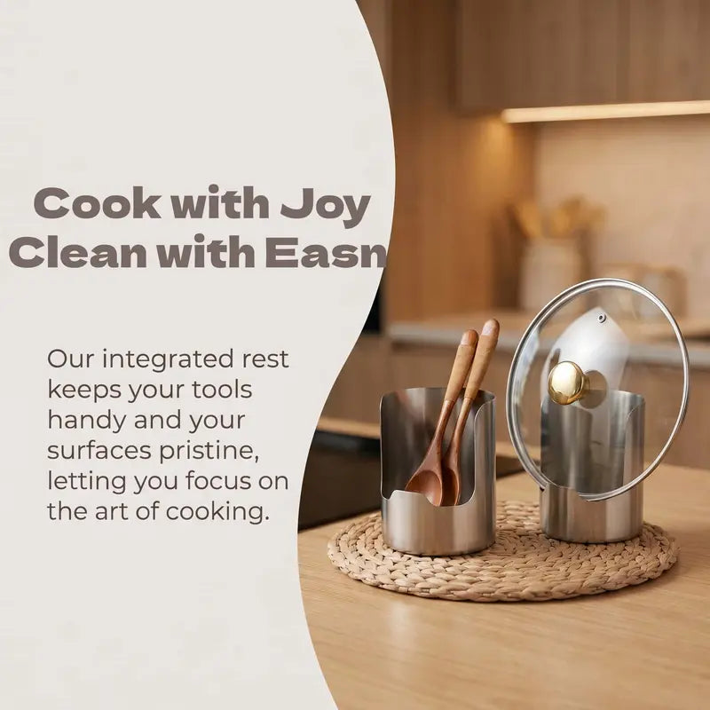 🔥LAST DAY 50% OFF ✨Thickened Stainless Steel Utensil Organizer, Rust Resistant Easy to Clean