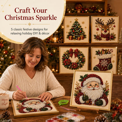 🔥LAST DAY 50% OFF ✨DIY Christmas Pearl Diamond Painting Kit