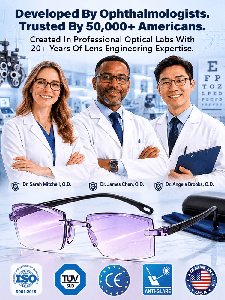 🔥LAST DAY 70% OFF ✨[Regain Your Youthful Vision] Smart Zoom Diamond-Cut Reading Glasses