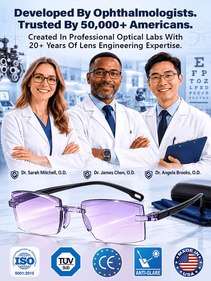 🔥LAST DAY 70% OFF ✨[Regain Your Youthful Vision] Smart Zoom Diamond-Cut Reading Glasses