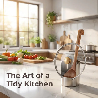 🔥LAST DAY 50% OFF ✨Thickened Stainless Steel Utensil Organizer, Rust Resistant Easy to Clean