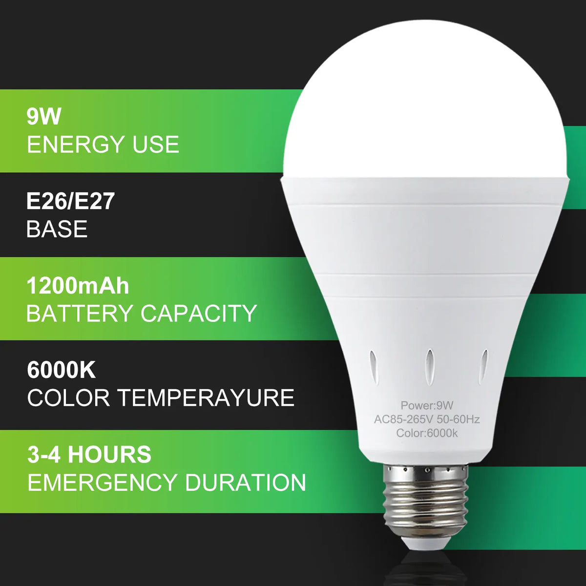 🔥LAST DAY 50% OFF ✨ Rechargeable Emergency Light Bulbs – Stay Lit During Outages