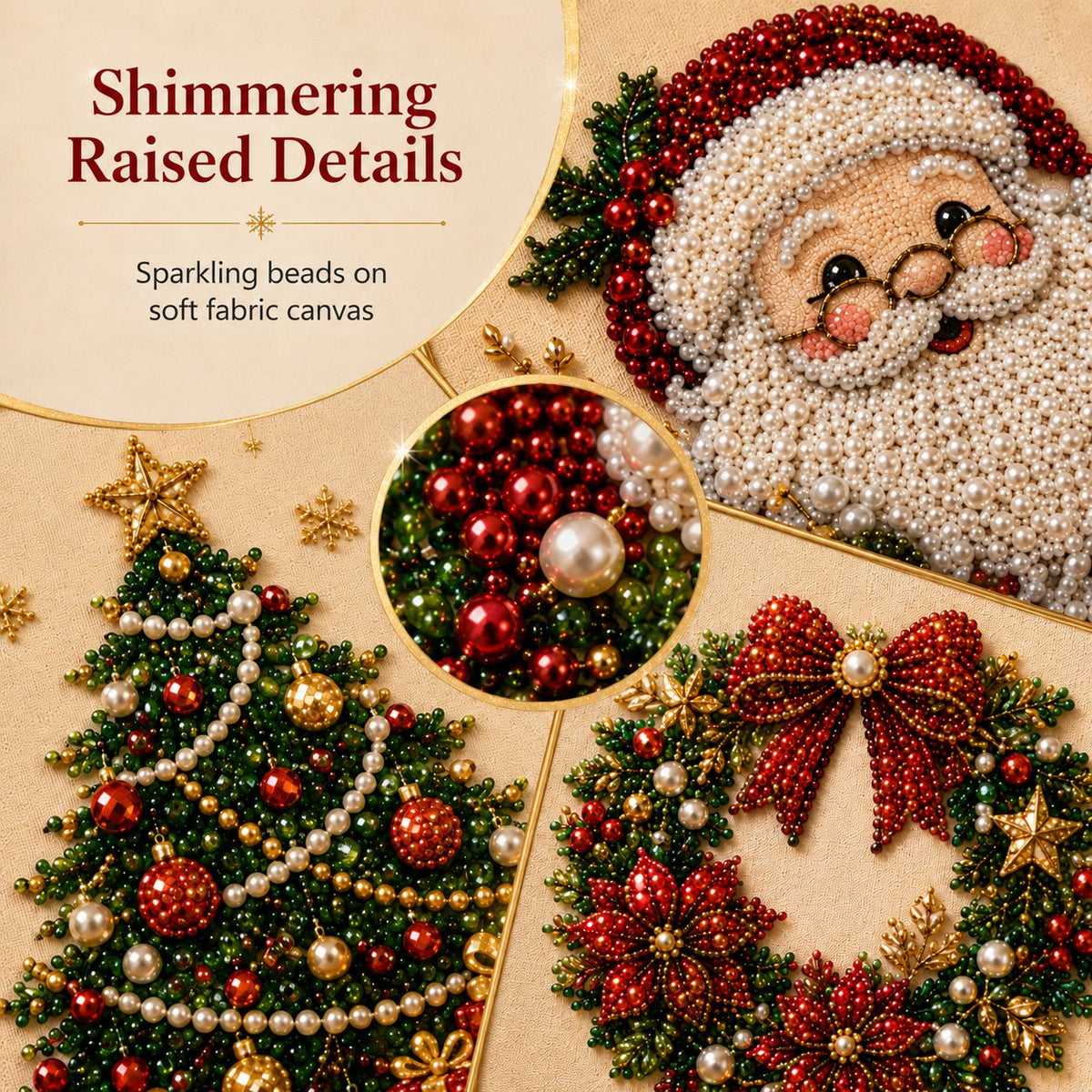🔥LAST DAY 50% OFF ✨DIY Christmas Pearl Diamond Painting Kit