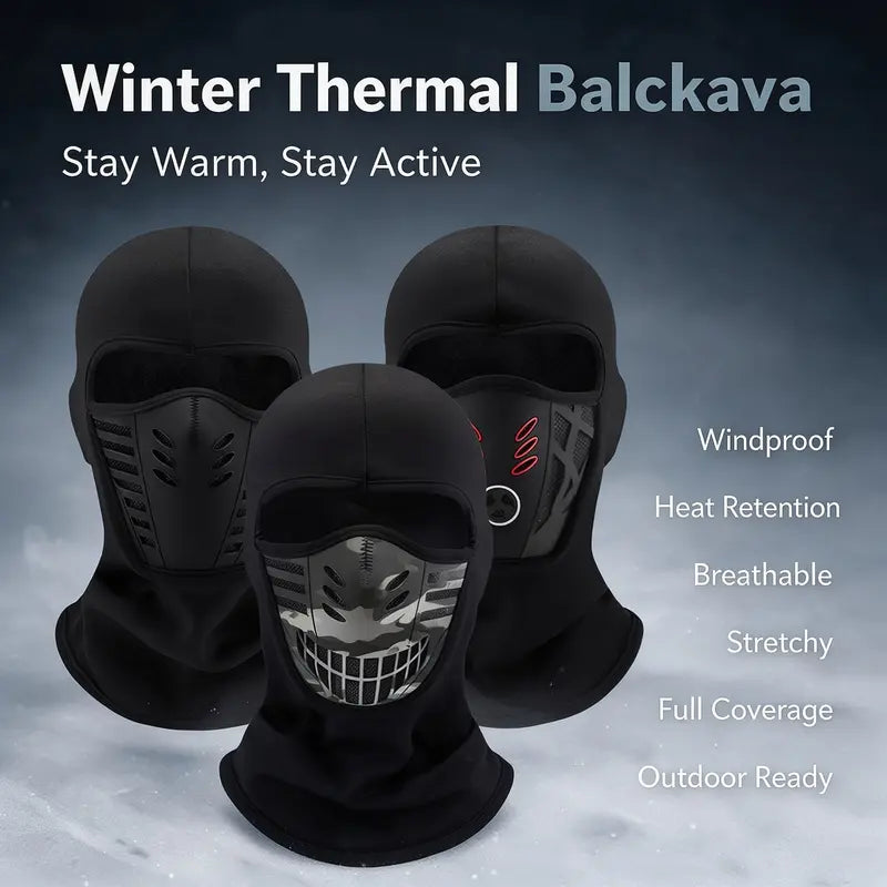 ❄️ 🔥LAST DAY 50% OFF ✨ Unisex Fleece Full Face Balaclava Ski Mask - Windproof, Anti-Haze, Soft Sports & Outdoor Hat
